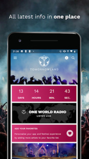 Tomorrowland app