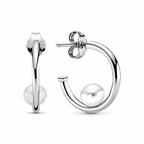 Social Pandora Pendientes de aro Mujer plata