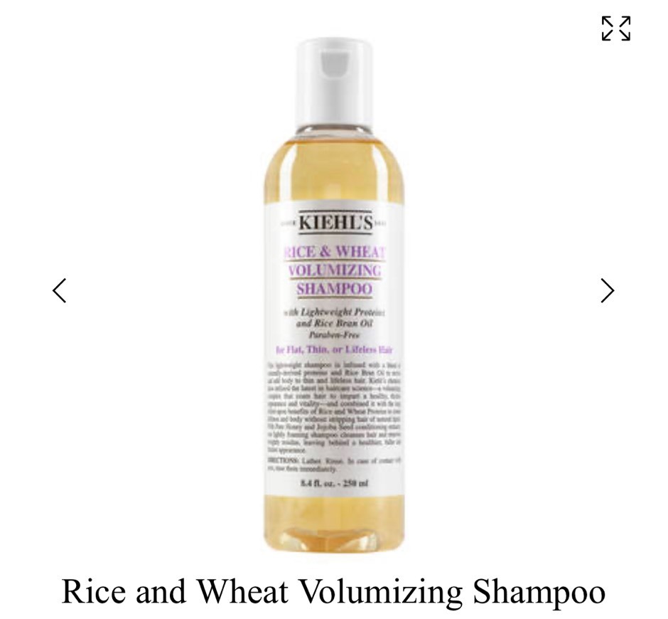 Fashion Kiehl’s Rice and Wheat Volumizing Shampoo 