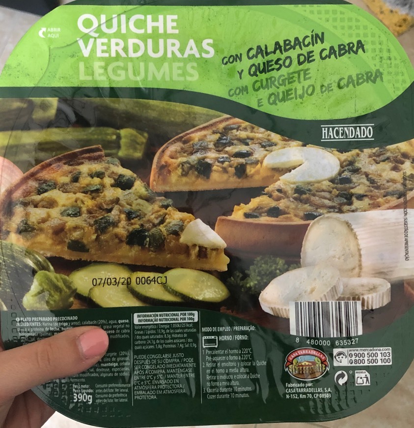 Moda Quiche Verduras Legumes 