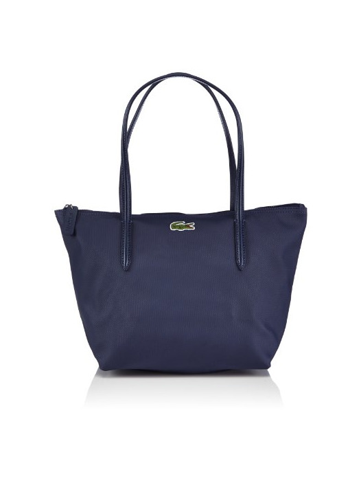 Moda Lacoste Medium Small Shopping Bag, Bolso de hombro para Mujer, Navy Blue/Dark