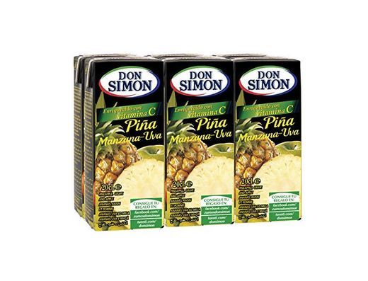 Don Simon Zumo de Piña, Manzana y Uva - Pack de 6
