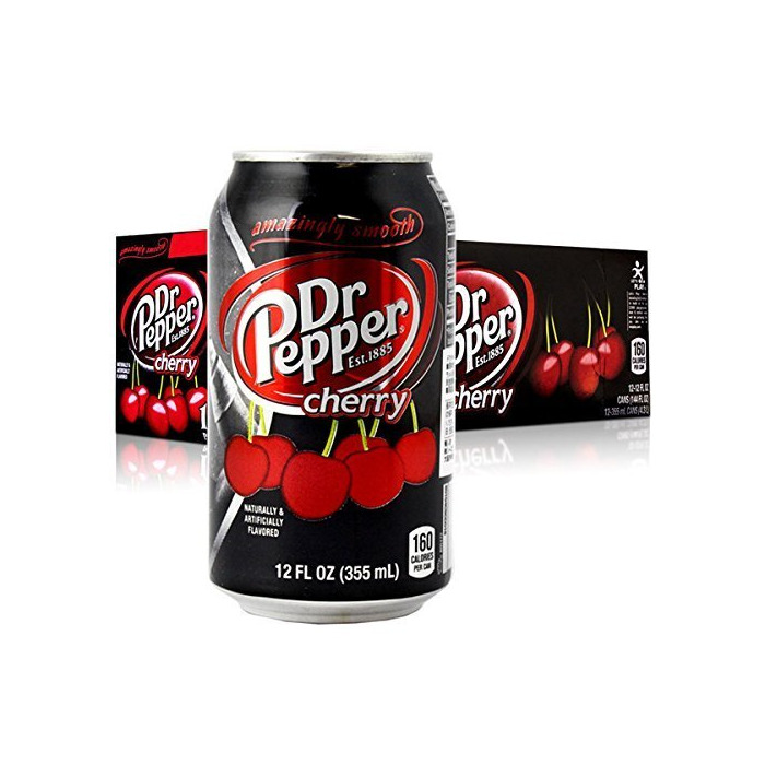 Products Dr.Pepper Dr Pepper cereza 355ml X12 Conjunto de bebidas carbonatadas