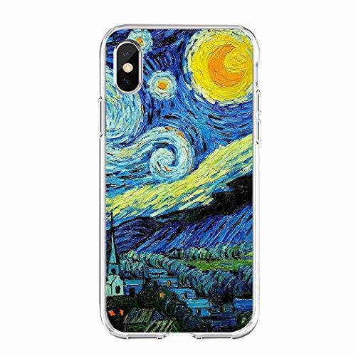 Place JIJUEMIU iPhone 11 Pro MAX Funda Carcasa Suave Van Gogh Oil Painting