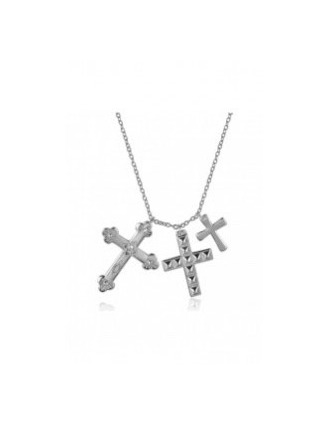 Producto GARGANTILLA TRES CRUCES PLATA 