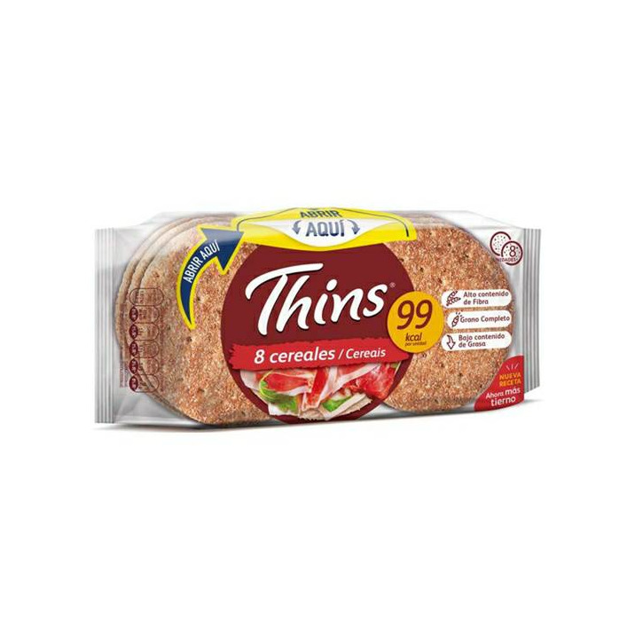 Product Pão Sandwich Thins 8 Cereais