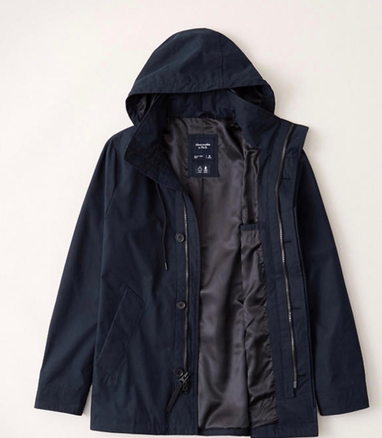 Fashion ABERCROMBIE AND FITCH JACKET LIGHTWEIGHT PARKA