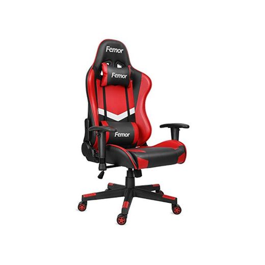 Femor Silla Gaming, Silla gamer de Escritorio de Oficina, Silla de Ergonómica