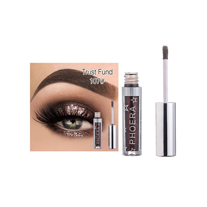 Belleza Toamen MetáLico Shiny Smoky Eyes Sombra De Ojos Eyeliner LíQuido Impermeable Del