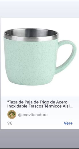 Taza de Paja de Trigo de Acero Inoxidable Frascos Térmicos 