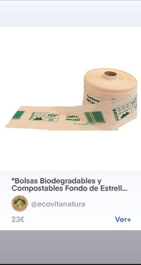 Bolsas Biodegradables y Compostables Fondo de Estrella