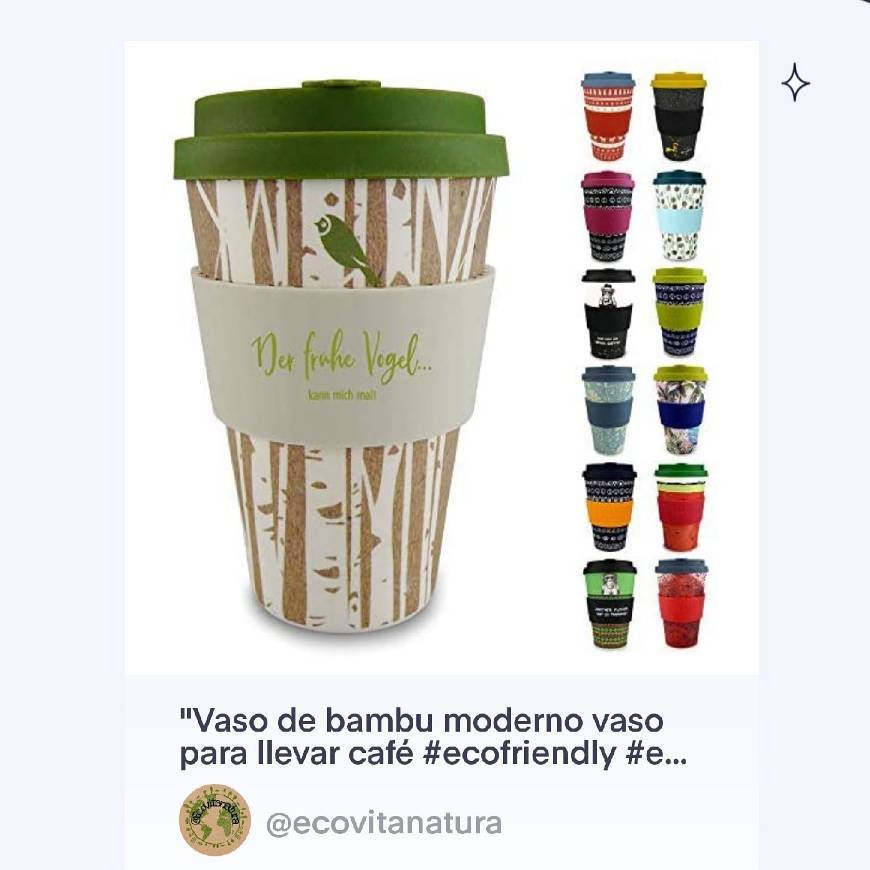 Productos Vaso de bambu moderno