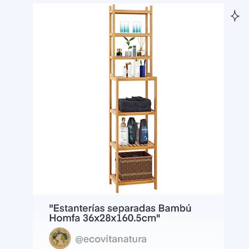 Productos Estanterías separadas Bambú Homfa 36x28x160.5cm