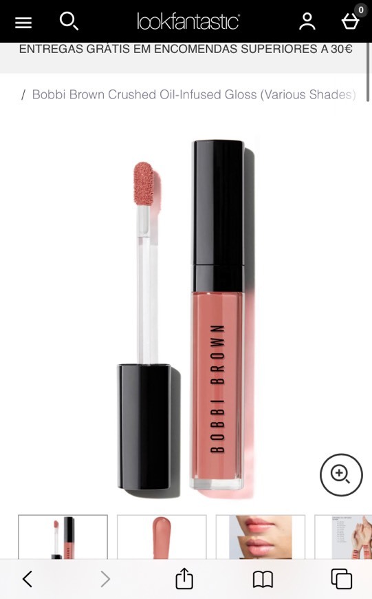 Product Bobbi Brown Crushed Oil-Infused Gloss na cor in the buff