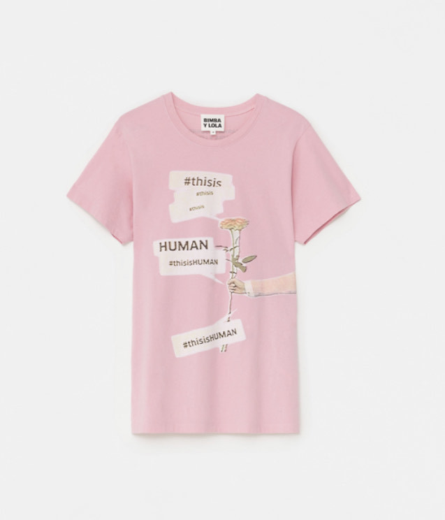 Product T-shirt BIMBA Y LOLA rosa human