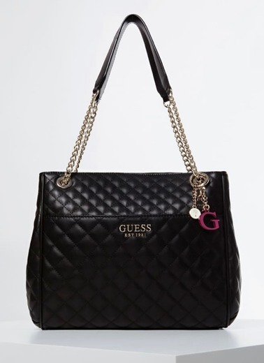 Mala GUESS BRIELLE QUILTED-LOOK SHOULDER BAG