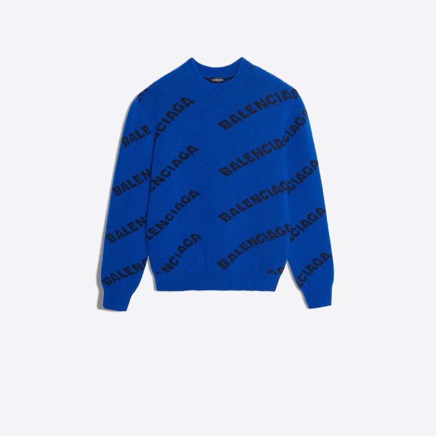 Product BALENCIAGA JACQUARD LOGO CREWNECK

