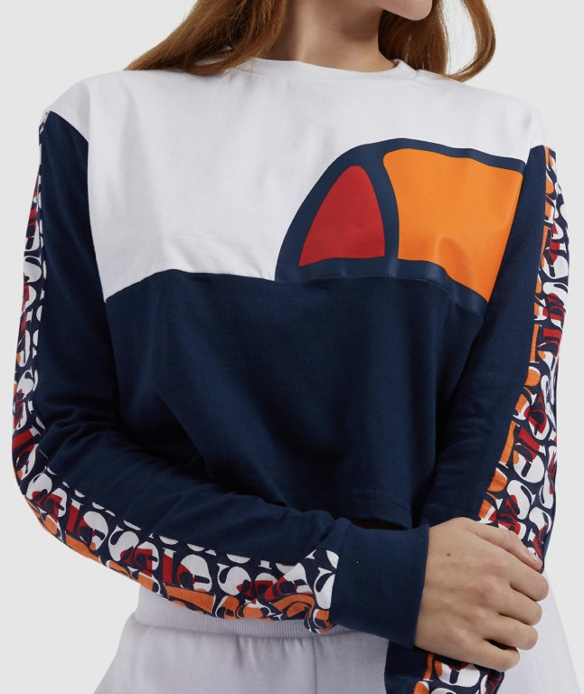 Social Tamedeo cropped long-sleeve t-shirt white