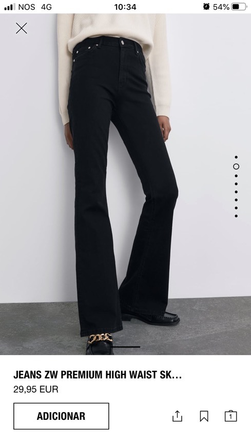 Jeans boca de sino