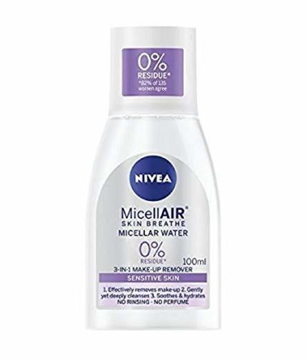NIVEA MicellAIR Skin Breathe Micellar Water 3 en 1 Sensitive Maquillaje