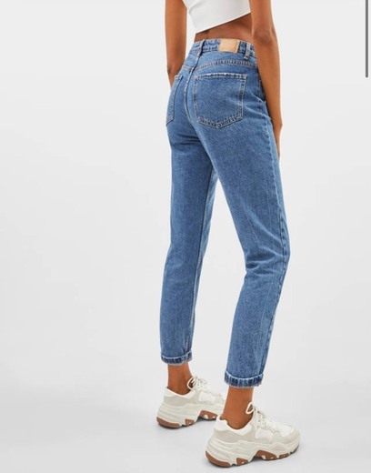 Mom Jeans de cintura subida