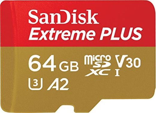 SanDisk Extreme PLUS - Tarjeta de memoria microSDXC de 64 GB con adaptador