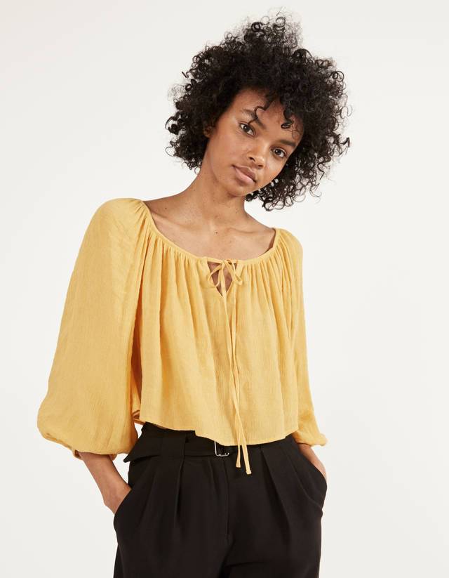 Social Blusa com laçada