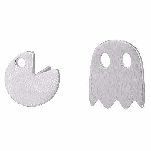 Products GMZOO Pendientes de Mujer Pendientes Pacman Lindos Joyería Fantasma Pendientes pequeños Pac