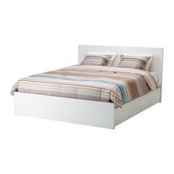 Fashion Estr. cama alta c/2 cx arrumação, branco