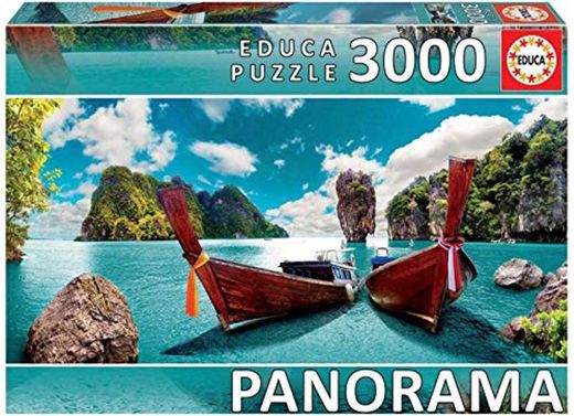 Educa Borras - Serie Panorama, Puzzle 3.000 piezas Phuket, Tailandia