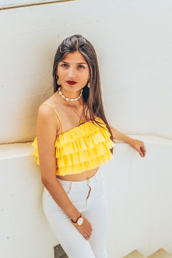 Social Top folhos zara