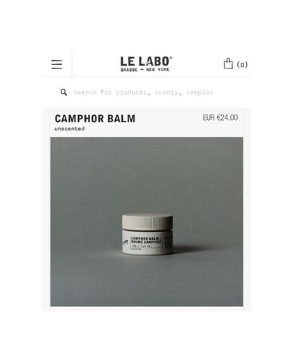 LE LABO CAMPHOR BALM 