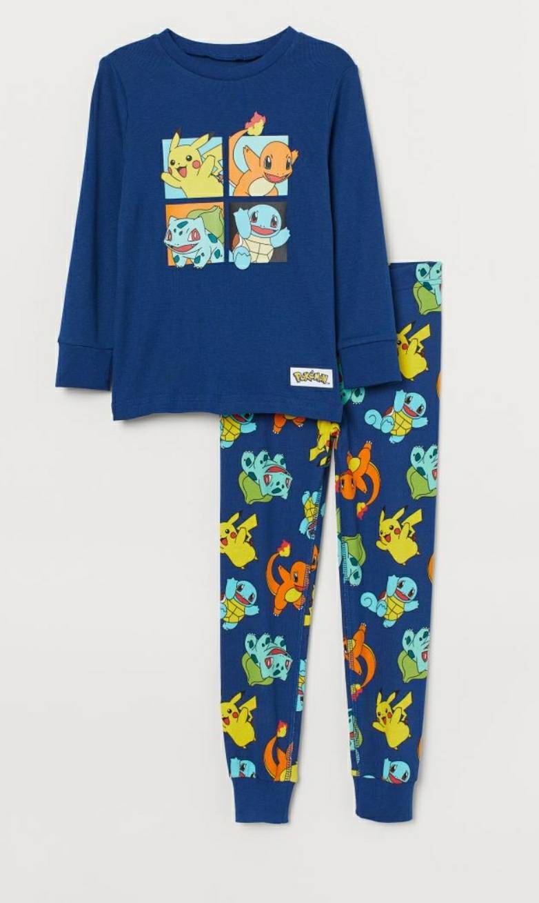 Moda H&M pyjama Pokémon

