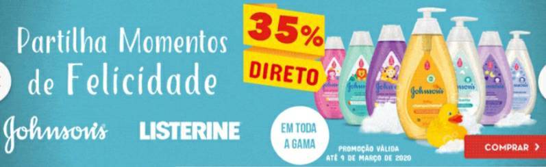 Products JOHNSON'S    35% desconto 