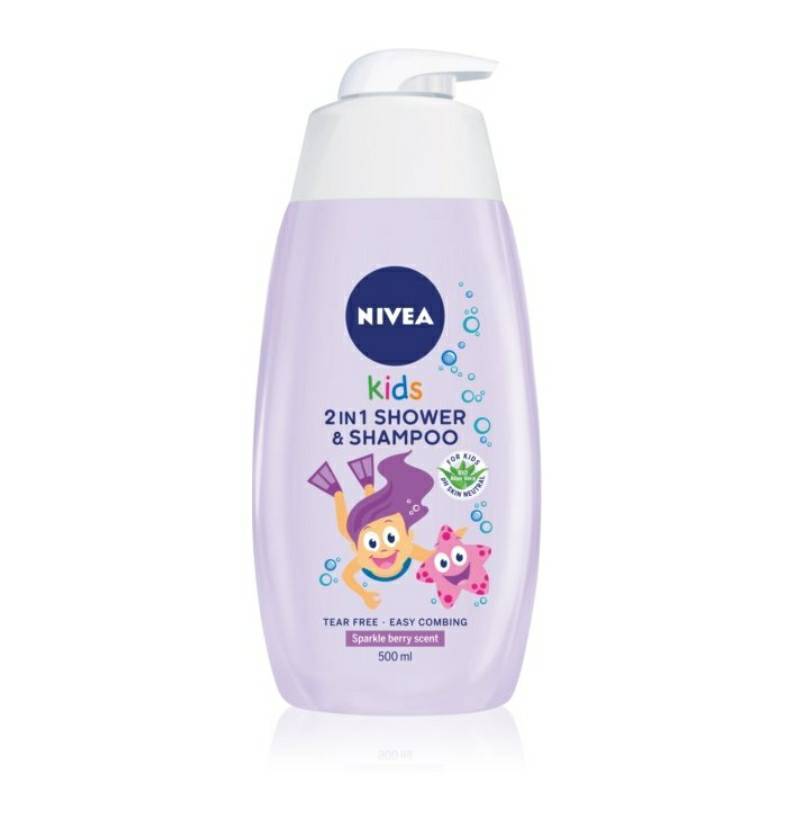 Moda Nivea Kids Sparkle Berry.  "Shampoo uns Duschgel für kinder"