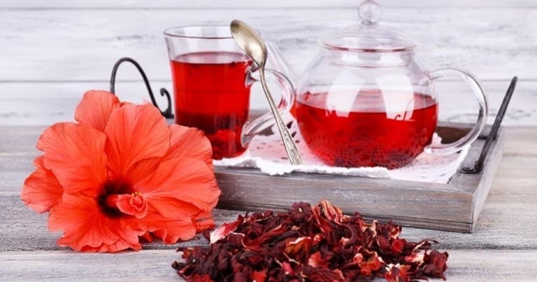 Chá de hibisco 