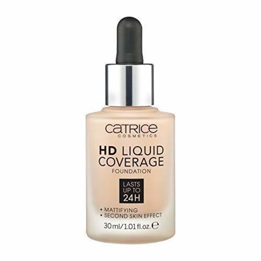 Catrice base de maquillaje hd liquid coverage 020 rose beige 30 ml.