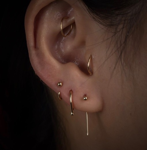 Abstract dots set earrings 