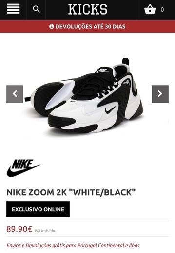 Nike Zoom 2K “White/Black”
