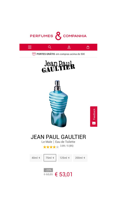 Product JEAN PAUL GAULTIER