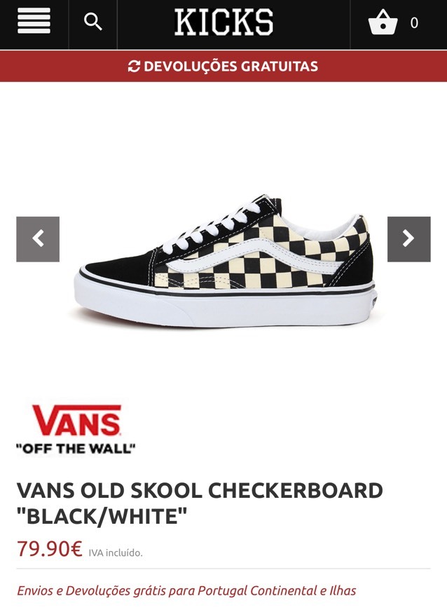 Fashion Vans Old Skool Checkerboard Black/White