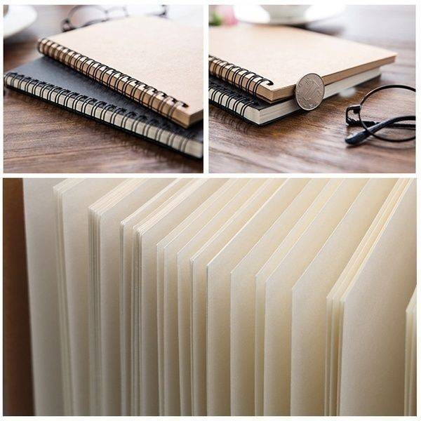 Producto Caderno fino com folhas em  branco de argolas