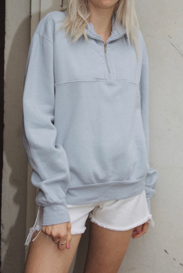 Social Light Blue Sweatshirt