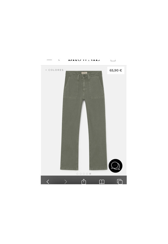 Product Green Flared Trousers