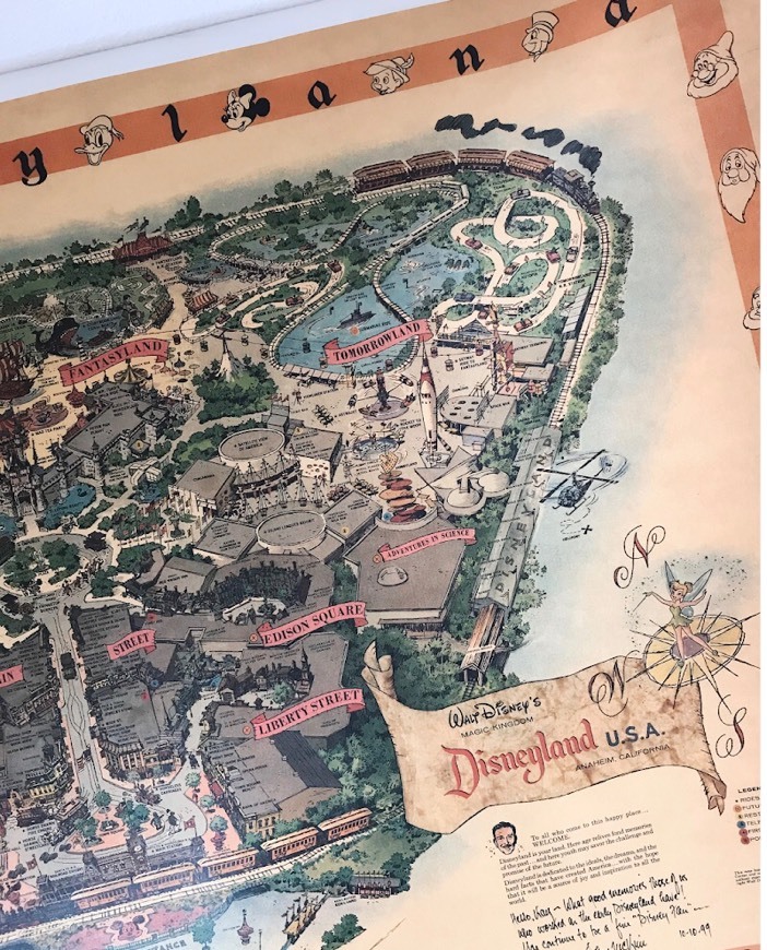 Producto Mapa Disneyland Vintage