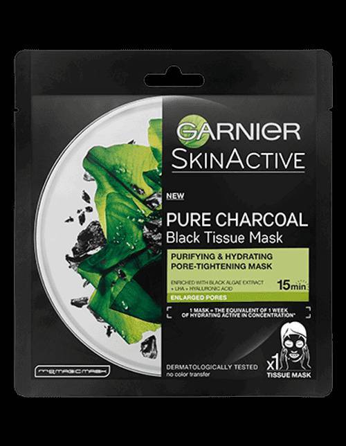 Producto Garnier Charcoal and Algae Hydrating Face Sheet Mask