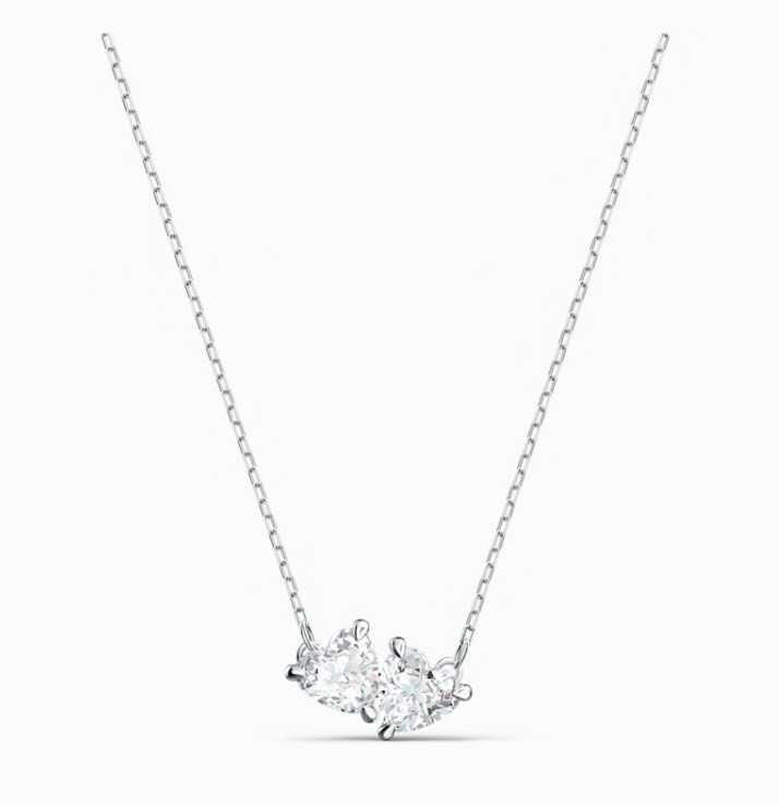 Fashion SWAROVSKI- ATTRACT SOUL NECKLACE, WHITE, RHODIUM PLATED