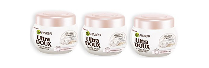 Belleza Garnier - Ultra suave Délicatesse de avena - Máscara Cabello Finos delicadas y -  - Juego de 3