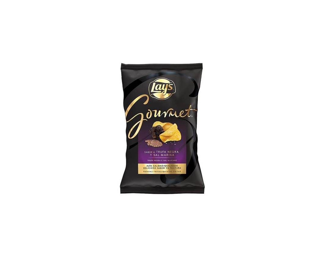 Producto Batatas Fritas Lay's Gourmet Trufa Negra Sal Marinho vegan

