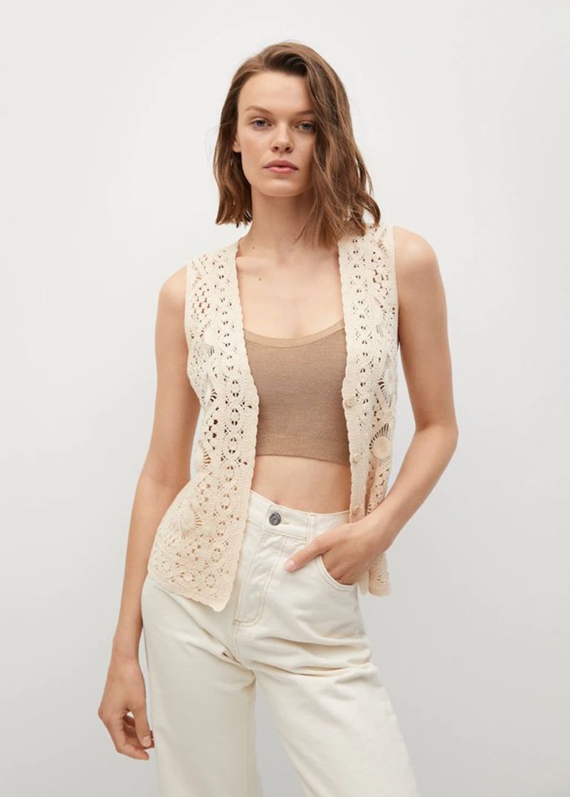 Moda Chaleco crochet - Mujer